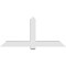 Ekena Millwork Eugene Architectural Grade PVC Gable Bracket, 72"W x 33"H x 6"D x 6"F, 11/12 Pitch GBP072X33X0606EUG00 - alternate 4